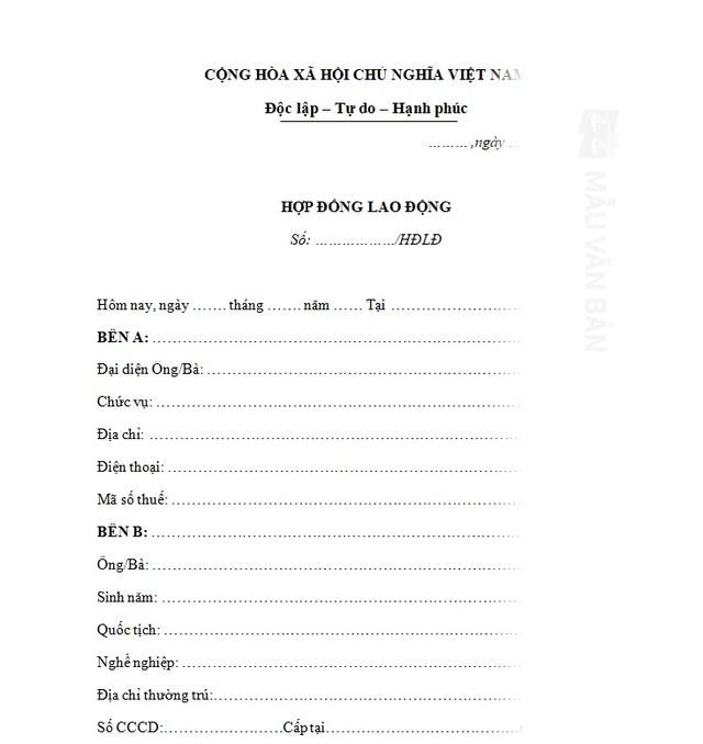Hợp đồng thuê nhân viên