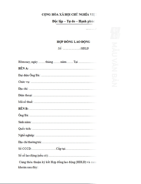 Hợp đồng lao động 11 tháng