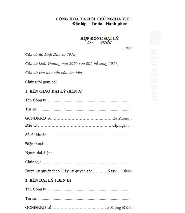 Hợp đồng đại lý độc quyền